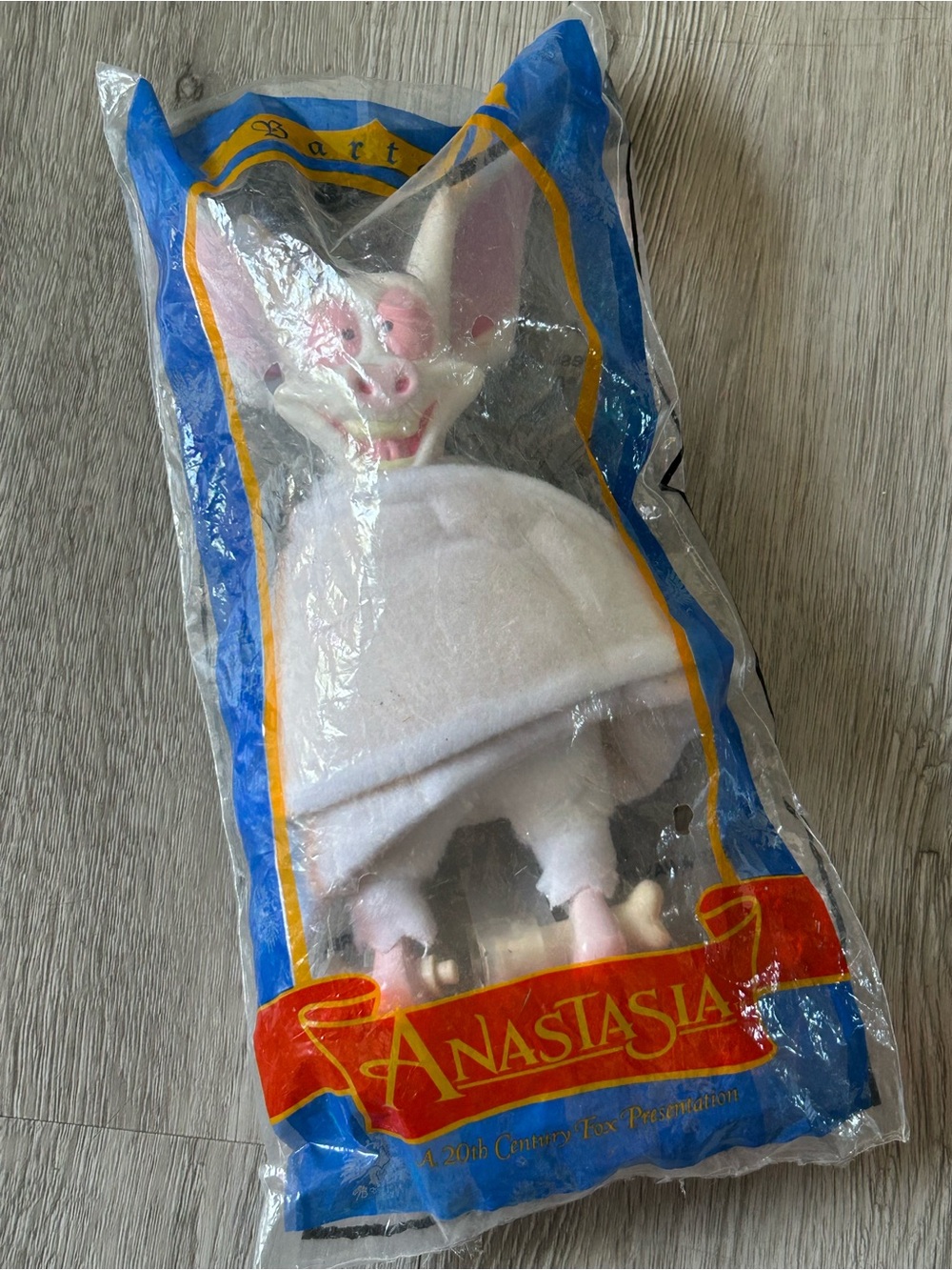Anastasia Bartok Bat Plush Toy Wing The Magnificent 7" Suction Cup Vtg 90s